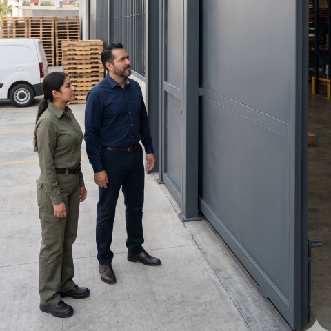 Herrería residencial y comercial en Chihuahua, México para seguridad operativa en nave industrial moderna.